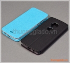 Bao da cầm tay Moto G6 Play, Motorola flip leather case, hiệu Vili