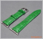 Dây đồng hồ Apple Watch 42mm (da cá sấu, màu xanh lục)