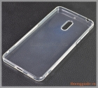 Ốp lưng silicone Nokia 6 (5.5"), màu trong suốt, hiệu VU case