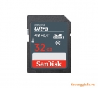Thẻ nhớ Sandisk SDHC Ultra 32GB Class10 (48Mb/s