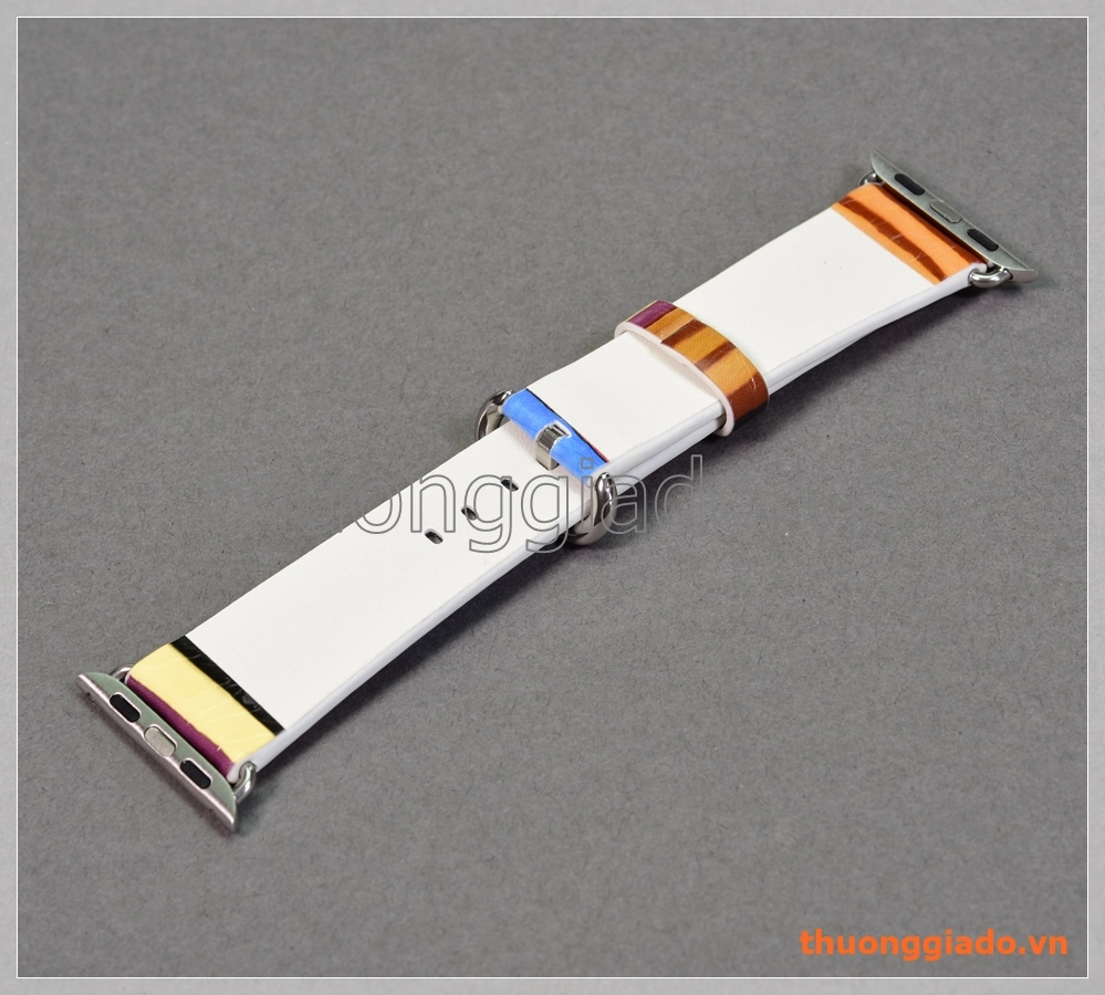 Dây đồng hồ Apple Watch 38mm (da PU, nhiều màu sọc ngang)