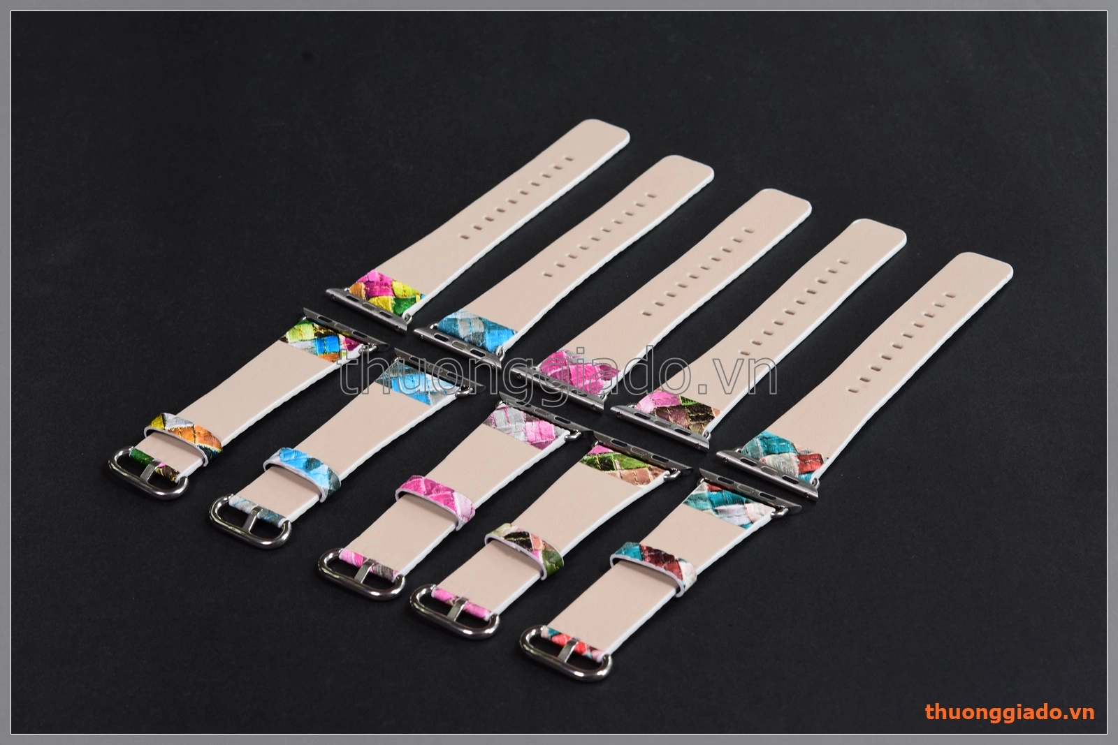 Dây đồng hồ Apple Watch 42mm (dây da PU, sắc màu thời trang)