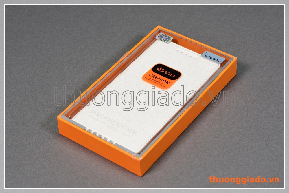 Bao da cầm tay Moto G4 Plus, Motorola flip leather case, hiệu Vili