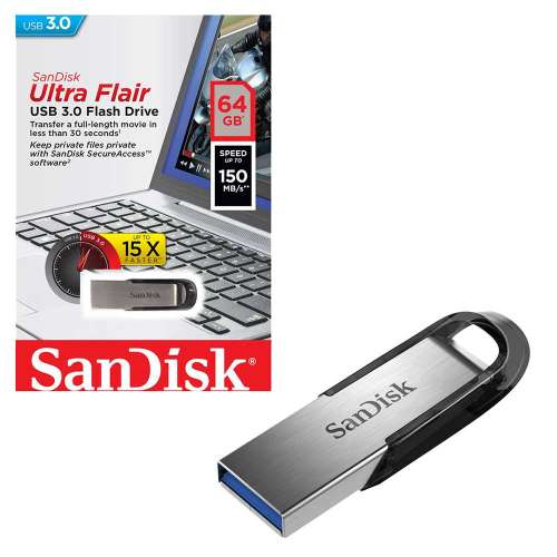 USB 3.0 SanDisk CZ73 Ultra Flair 64GB 150MB/s