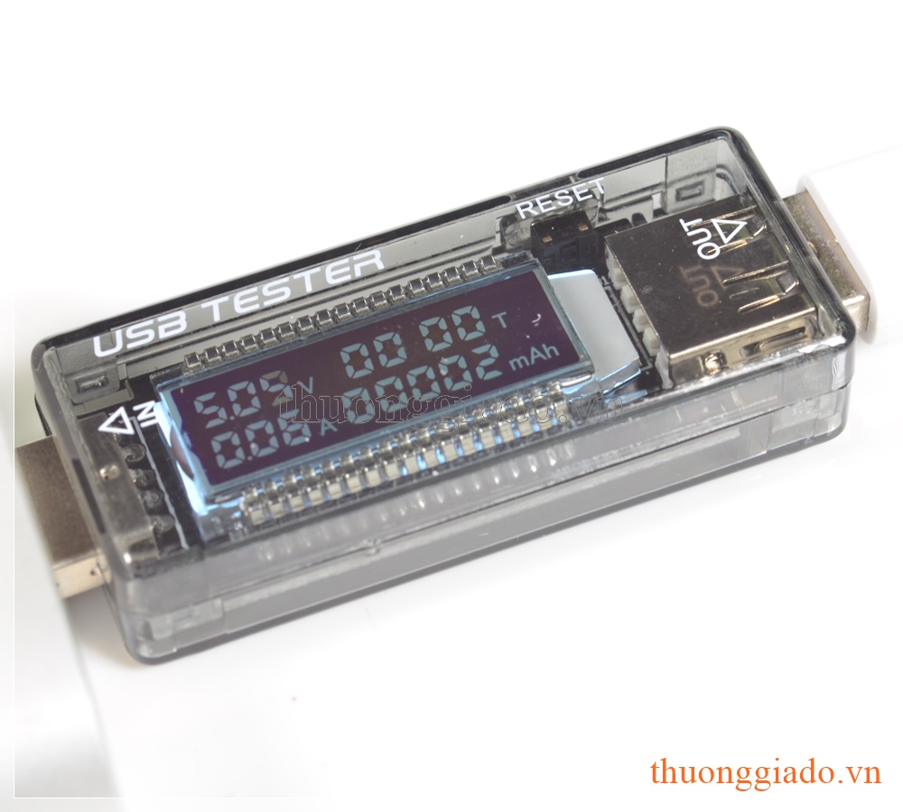 USB đo nguồn củ sạc điện thoại _ USB Tester (có màn hình hiển thị)
