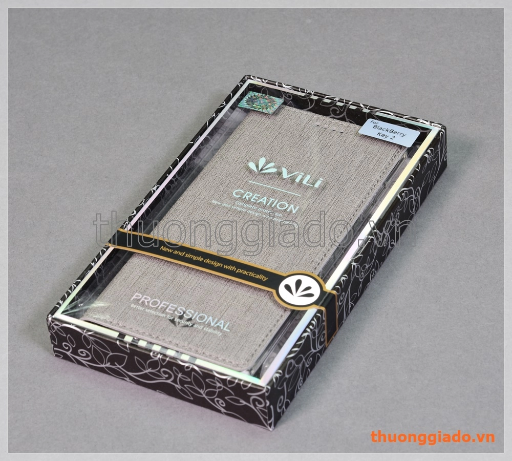 Bao da thời trang Blackberry Key 2/ Key2/ Keytwo (hiệu Vili) Bao da thời trang Blackberry Key 2/ Key2/ Keytwo (hiệu Vili)