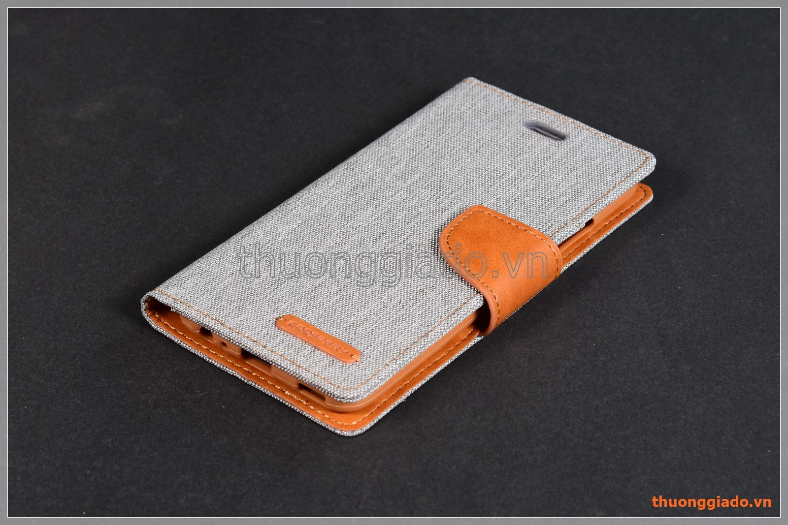 Bao da thời trang Huawei P10 (5.1"), Hiệu GOOSPERY, CANVAS DIARY, mặt ngoài bọc vải