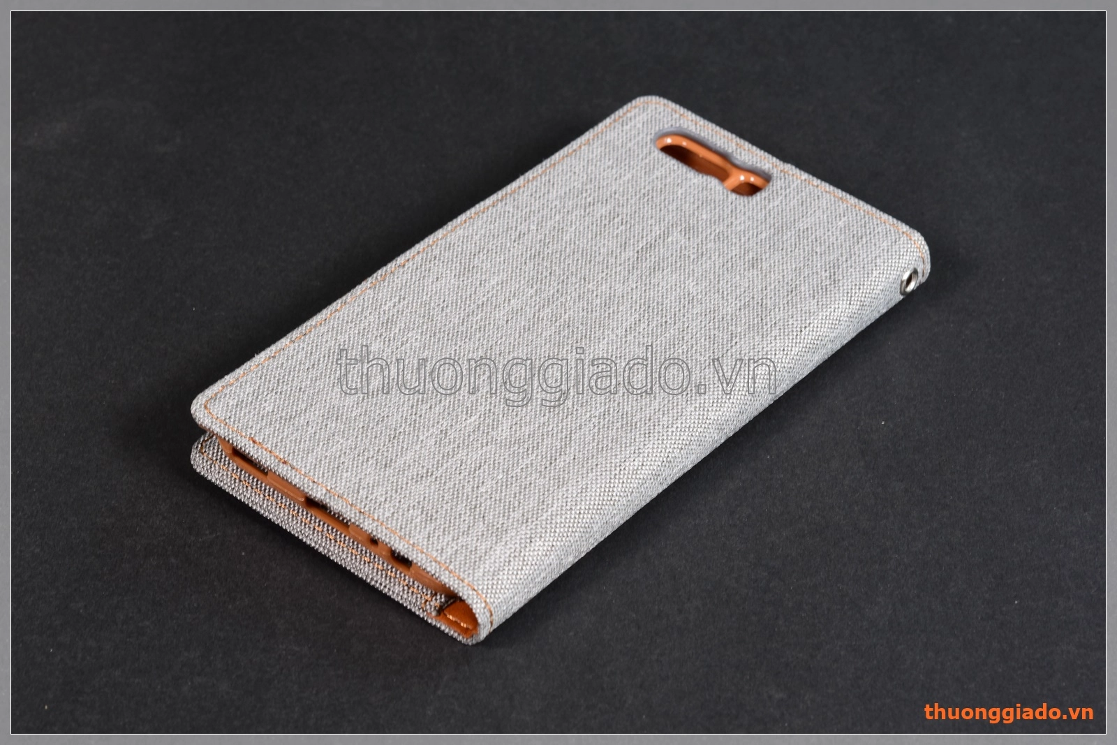 Bao da thời trang Huawei P10 (5.1"), Hiệu GOOSPERY, CANVAS DIARY, mặt ngoài bọc vải