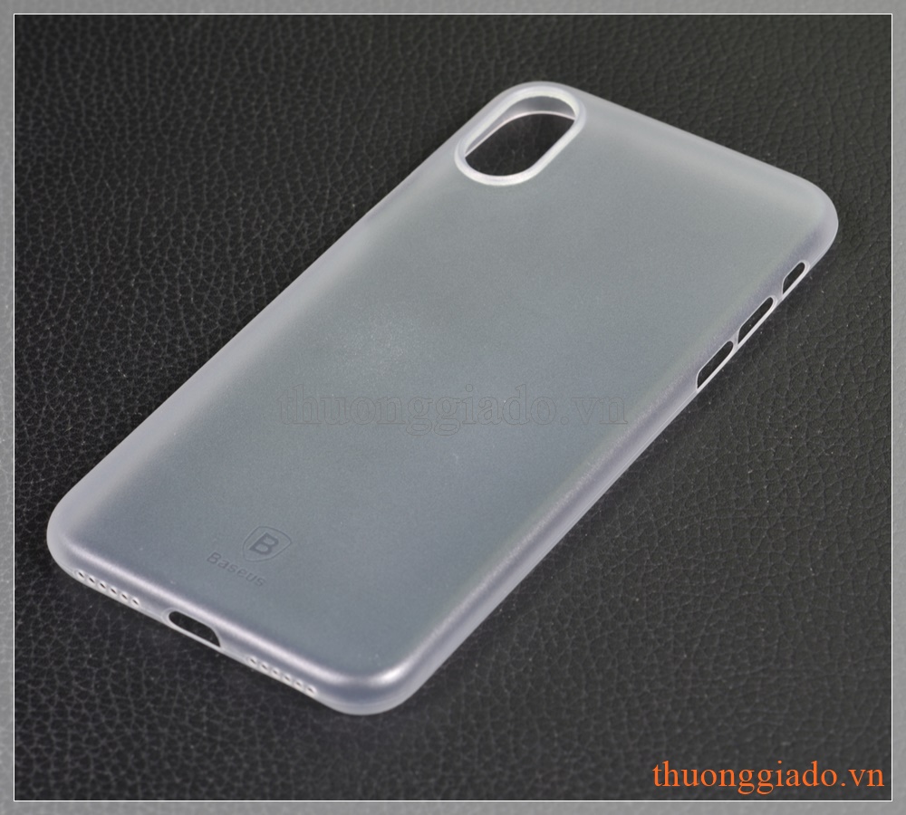 Vỏ ốp nhựa siêu mỏng iPhone X (5.8"), hiệu Baseus, Wing case