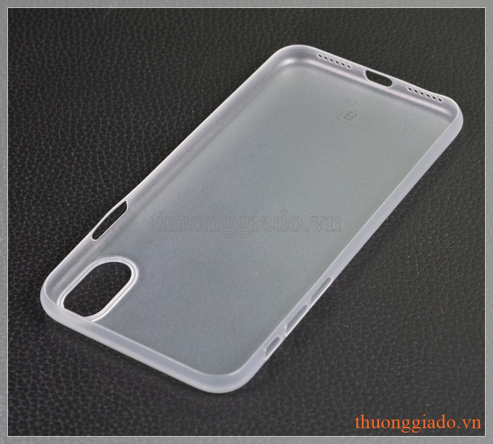Vỏ ốp nhựa siêu mỏng iPhone X (5.8"), hiệu Baseus, Wing case