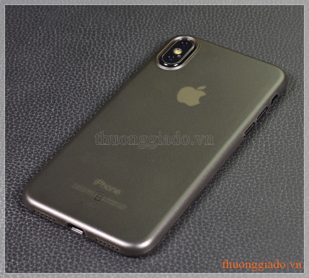 Vỏ ốp nhựa siêu mỏng iPhone X (5.8"), hiệu Baseus, Wing case