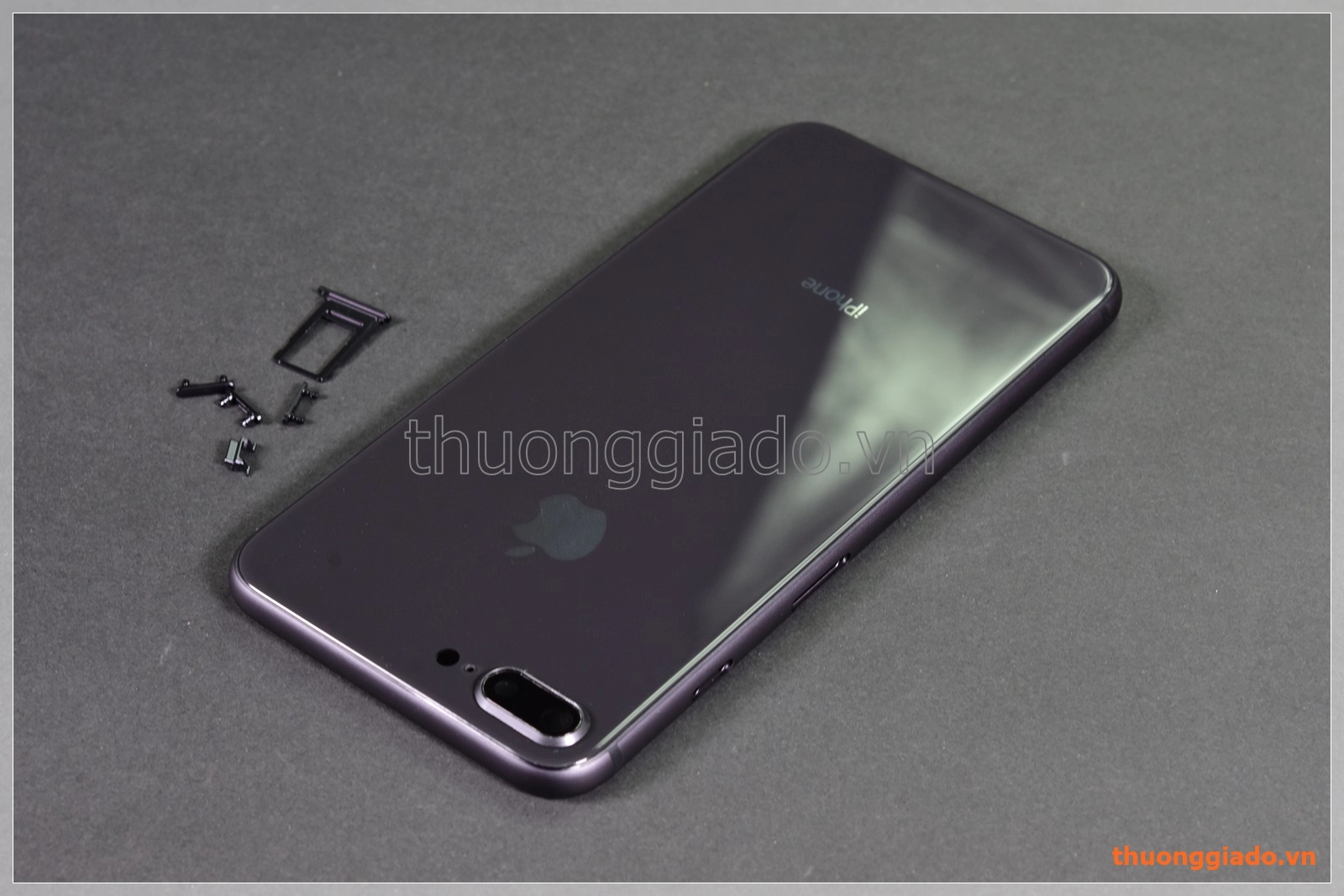 Vỏ độ iPhone  6 Plus (5.5") thành iPhone 8 Plus (5.5inch), màu xám đen