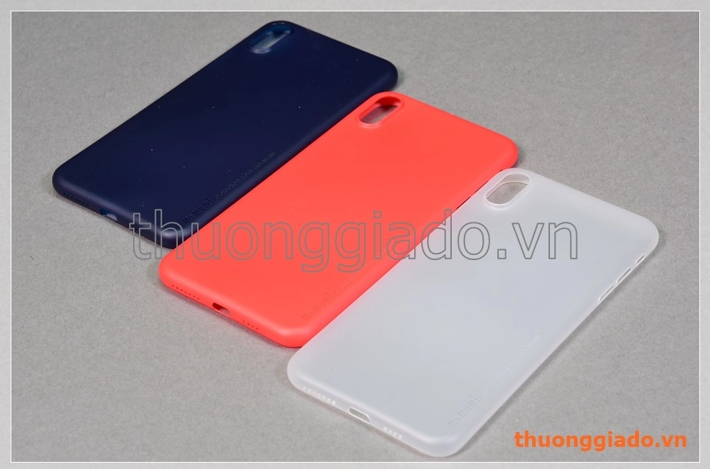 Ốp lưng iPhone Xs Max (6.5") nhựa cứng siêu mỏng, hiệu Memumi