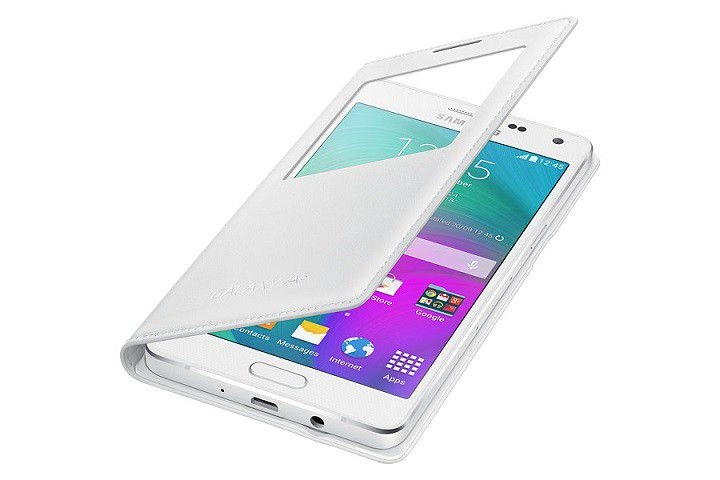 Bao da Samsung Galaxy A7 (2015) S View Flip Cover màu trắng chính hãng