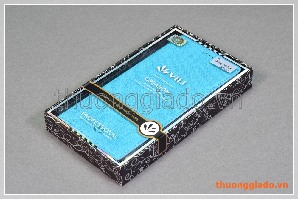 Bao da Samsung Galaxy A6+/ A6 Plus (2018)/ A605 Plus flip leather case (hiệu Vili)