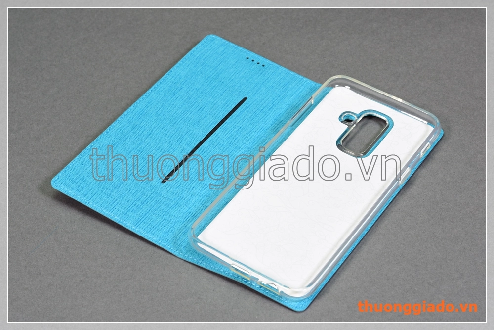 Bao da Samsung Galaxy A6+/ A6 Plus (2018)/ A605 Plus flip leather case (hiệu Vili)