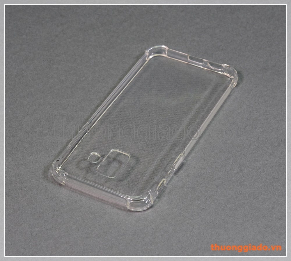 Ốp lưng silicone Samsung Galaxy A6 (2018), ốp trong suốt chống sốc bốn góc