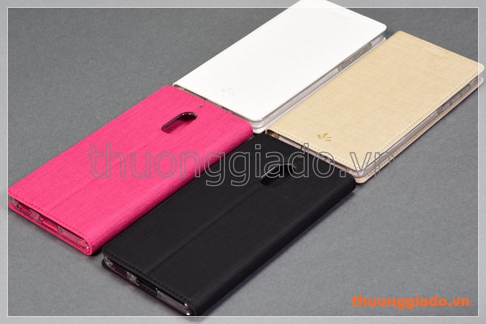 Bao da Nokia 6 (5.5"), Nokia 6 (2017) flip leather case, hiệu Vili Bao da Nokia 6 (5.5"), Nokia 6 (2017) flip leather case, hiệu Vili