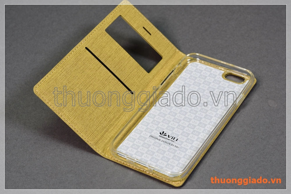 Bao da iPhone 6S (4.7"), iPhone 6 (4.7") flip leather case, cửa sổ view, hiệu Vili