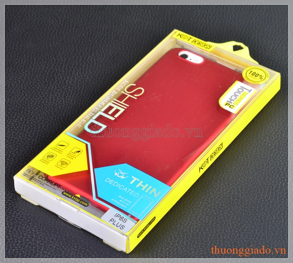Ốp lưng nhựa cứng iPhone  6 Plus/ iPhone  6s Plus màu đỏ, Touch Series