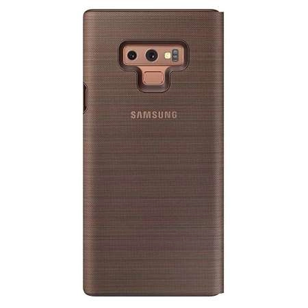 Bao da Led View Samsung Note 9/ N960 màu nâu chính hãng