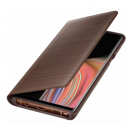 Bao da Led View Samsung Note 9/ N960 màu nâu chính hãng