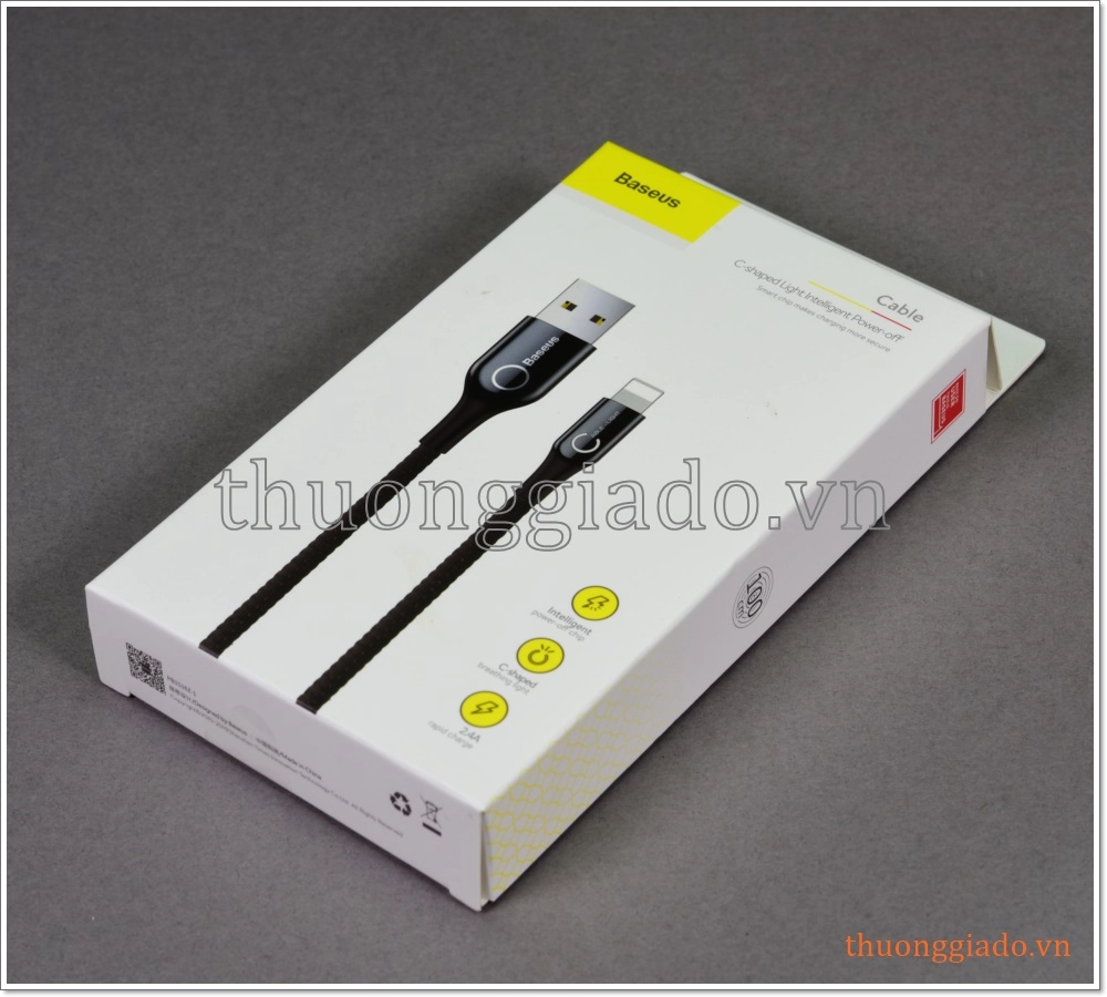 Cáp sạc usb Baseus Lightning cho Apple iPhone, iPad, iPod (vỏ bọc vải dù)