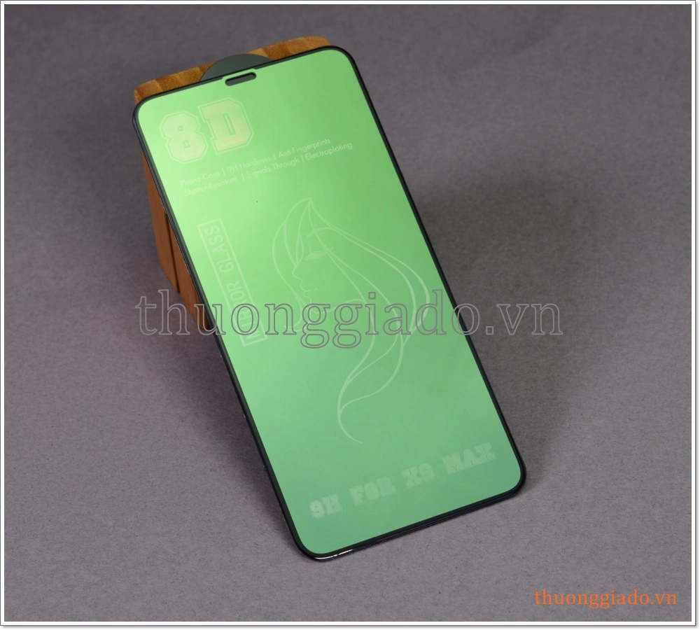 Dán màn hình soi gương iPhone Xs Max (dán kính cường lực loại 8D)
