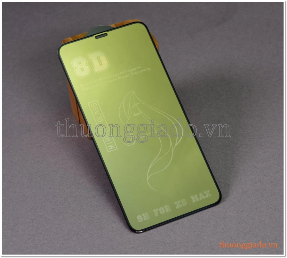 Dán màn hình soi gương iPhone Xs Max (dán kính cường lực loại 8D)