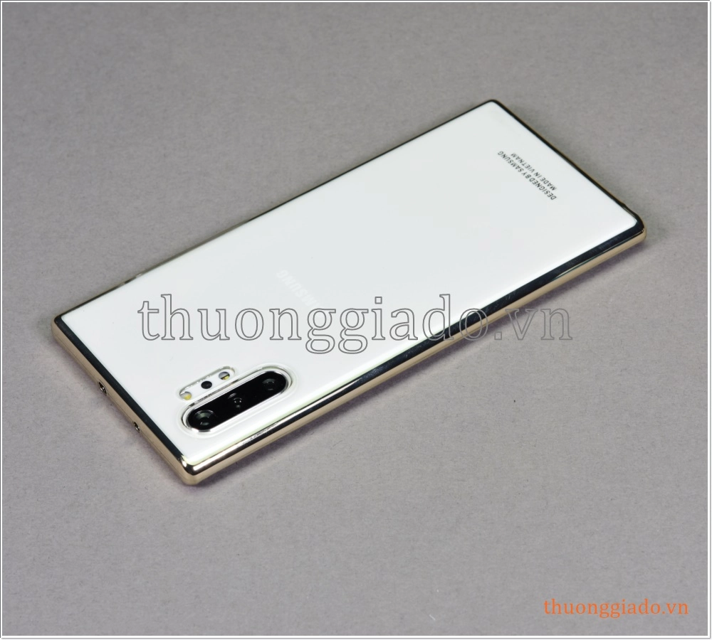 Ốp lưng Samsung Galaxy Note 10+/ N975/ N976 Clear Cover (nhựa cứng viền mạ màu)