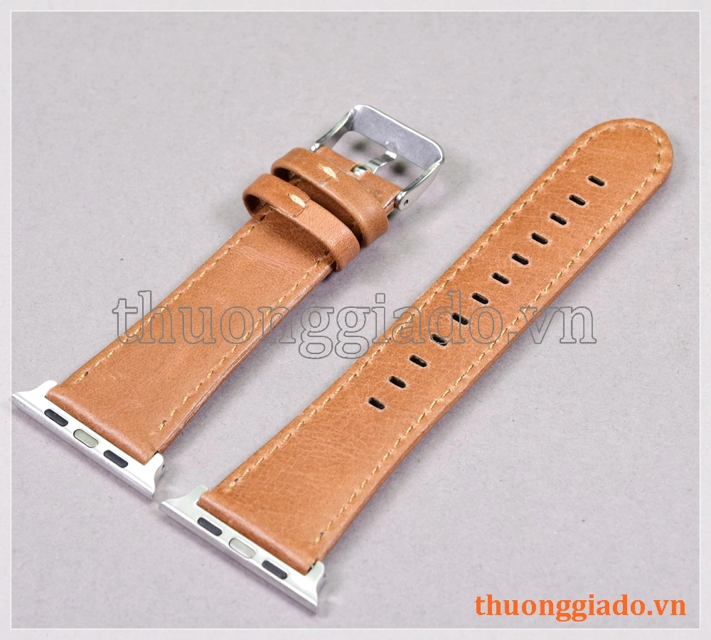Dây đồng hồ Apple Watch 44mm/ Apple Watch 42mm (chất liệu da bò, nhiều màu)