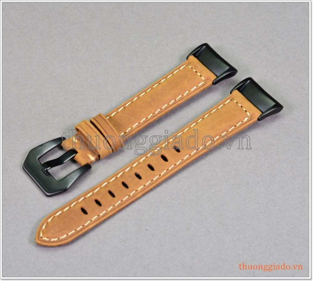 Dây đồng hồ Samsung Gear Fit 2 Pro/ R365, /Gear Fit 2/ R360 (dây da bò, nhiều màu sắc)