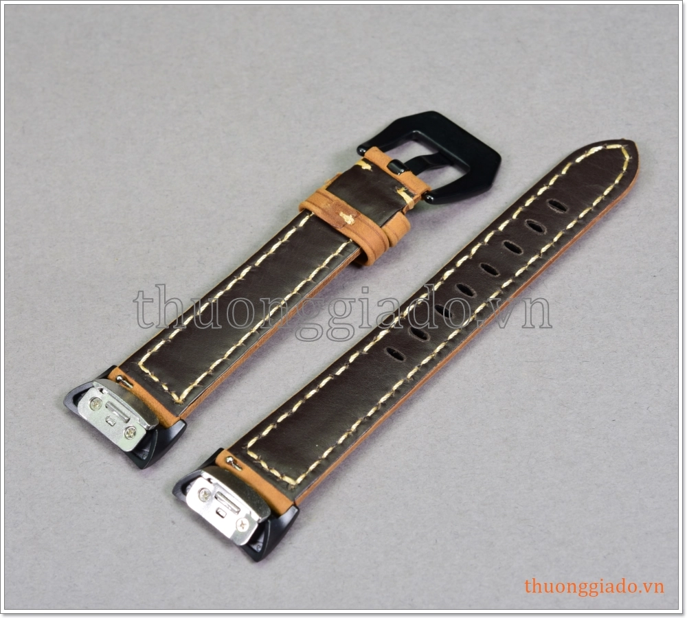 Dây đồng hồ Samsung Gear Fit 2 Pro/ R365, /Gear Fit 2/ R360 (dây da bò, nhiều màu sắc)