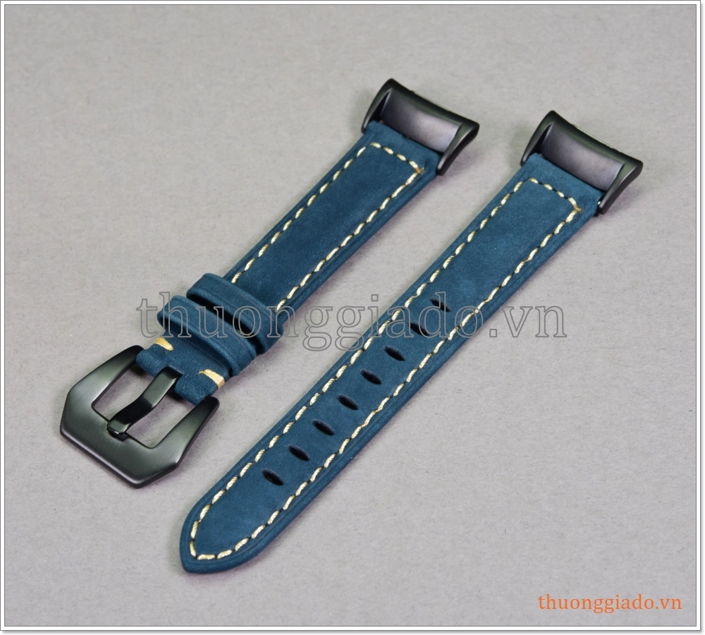 Dây đồng hồ Samsung Gear Fit 2 Pro/ R365, /Gear Fit 2/ R360 (dây da bò, nhiều màu sắc)