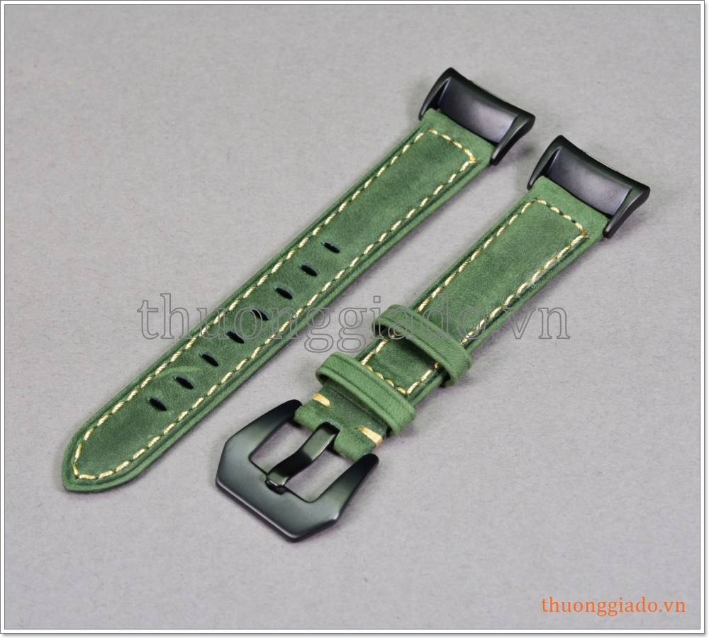 Dây đồng hồ Samsung Gear Fit 2 Pro/ R365, /Gear Fit 2/ R360 (dây da bò, nhiều màu sắc)