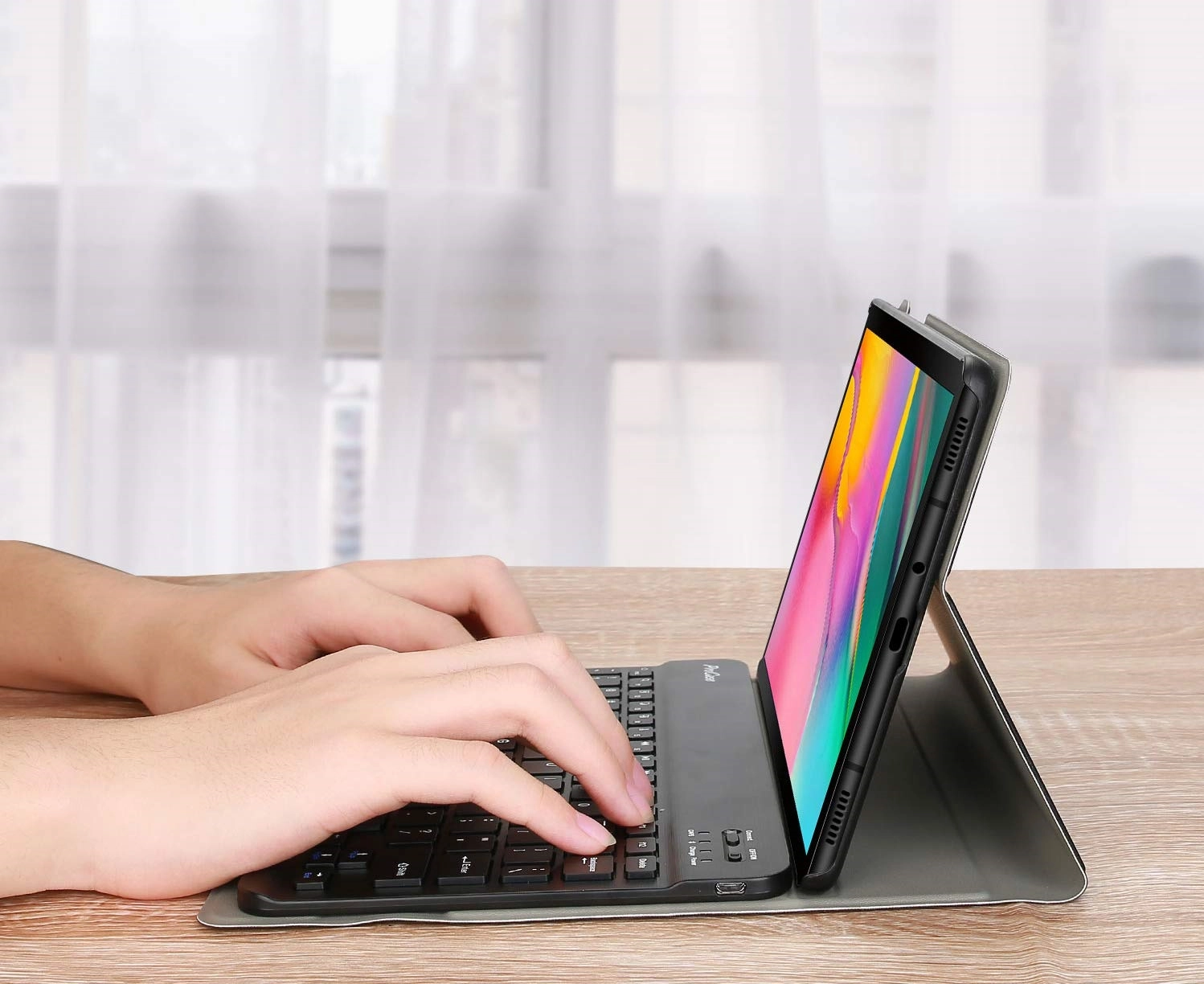 Bàn phím bluetooth Samsung T515, T510, Galaxy Tab A 10.1 (2019), kèm bao da Bàn phím bluetooth Samsung T515, T510, Galaxy Tab A 10.1 (2019), kèm bao da