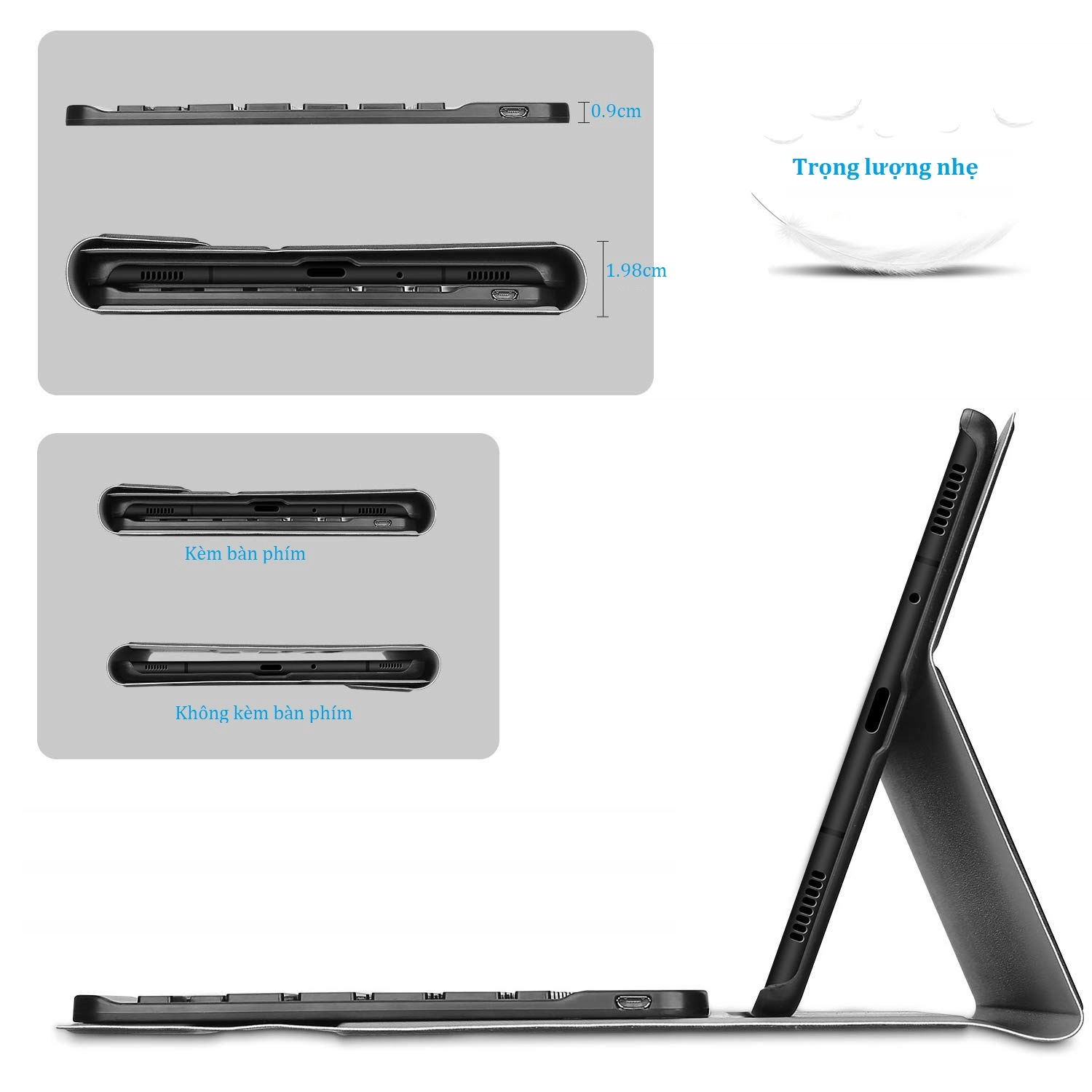 Bàn phím bluetooth Samsung T515, T510, Galaxy Tab A 10.1 (2019), kèm bao da Bàn phím bluetooth Samsung T515, T510, Galaxy Tab A 10.1 (2019), kèm bao da