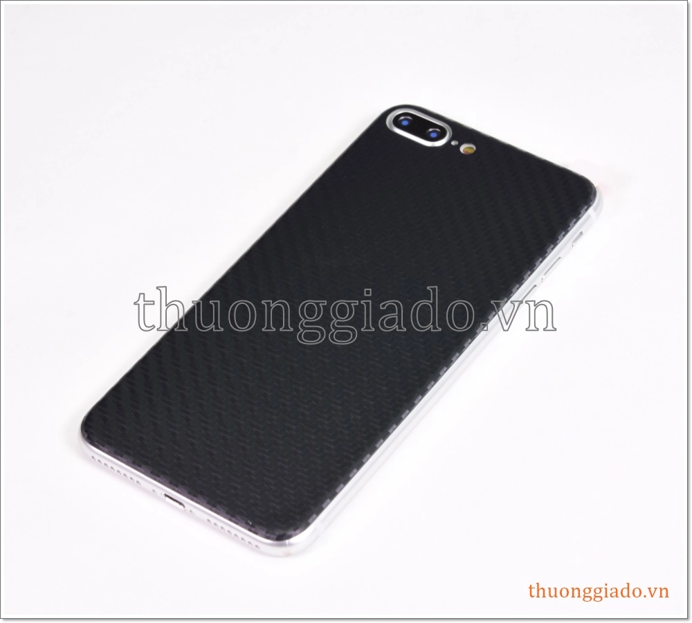 Miếng dán lưng iPhone 8 Plus, iPhone 7 Plus (vân Carbon)