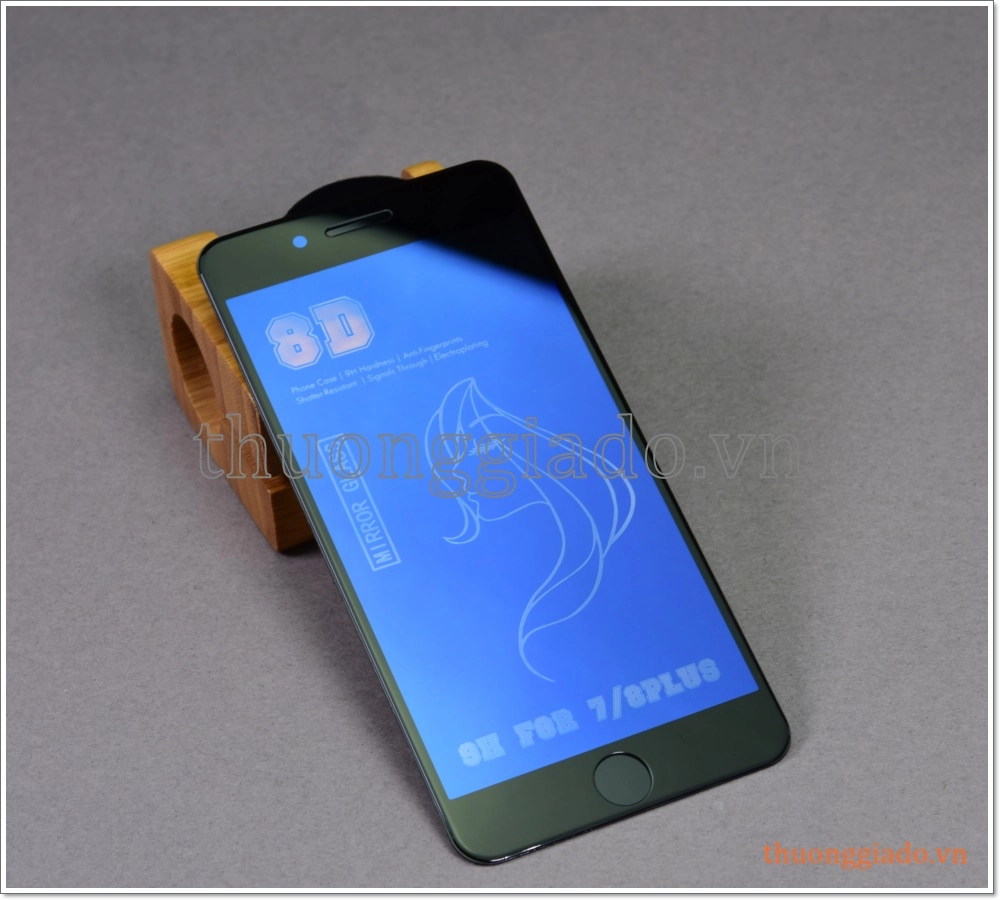 Dán màn hình soi gương iPhone 7 Plus, iPhone 8 Plus (kính cường lực 8D)