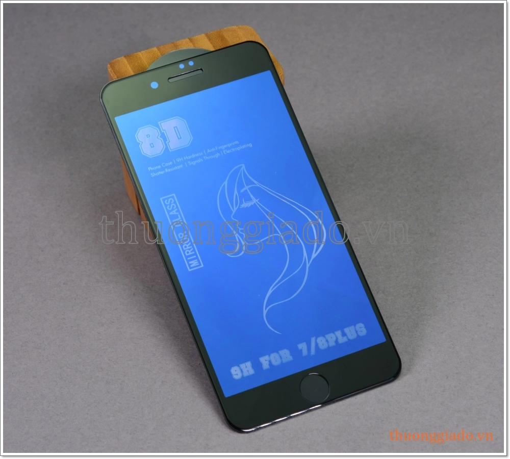Dán màn hình soi gương iPhone 7 Plus, iPhone 8 Plus (kính cường lực 8D)