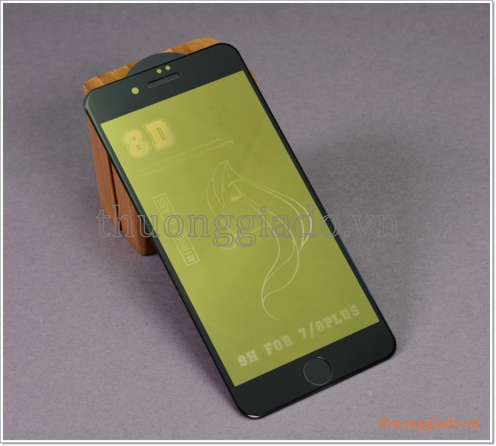 Dán màn hình soi gương iPhone 7 Plus, iPhone 8 Plus (kính cường lực 8D)