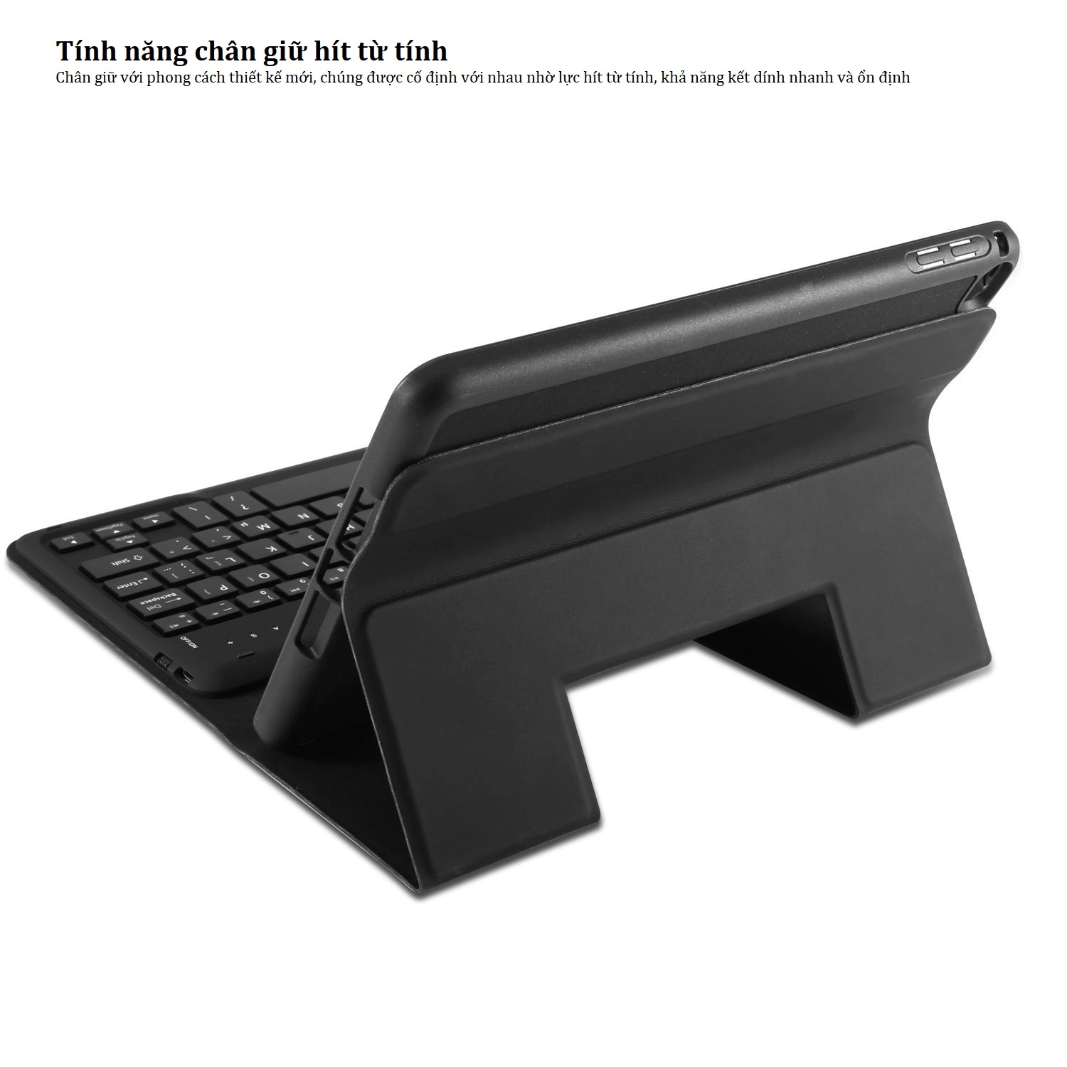 Bàn phím bluetooth iPad mini 5, kèm bao da, có ngăn để bút