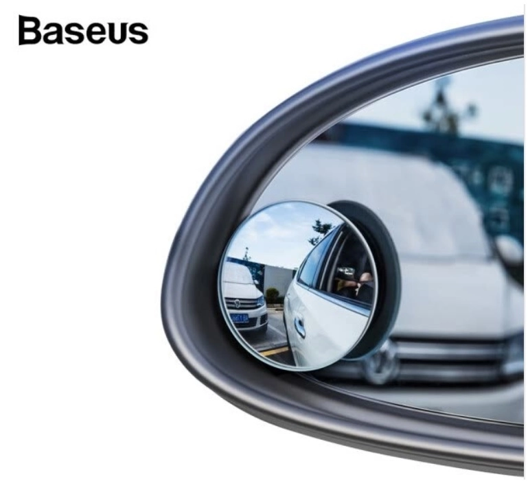 Bộ 02 gương cầu lồi chiếu hậu xóa điểm mù xe hơi 360 độ siêu mỏng Baseus