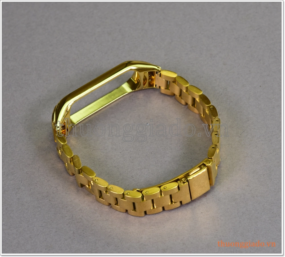 Dây đồng hồ Mi Band 4 (thép không gỉ, một hàng 3 mắt, nhiều màu sắc)