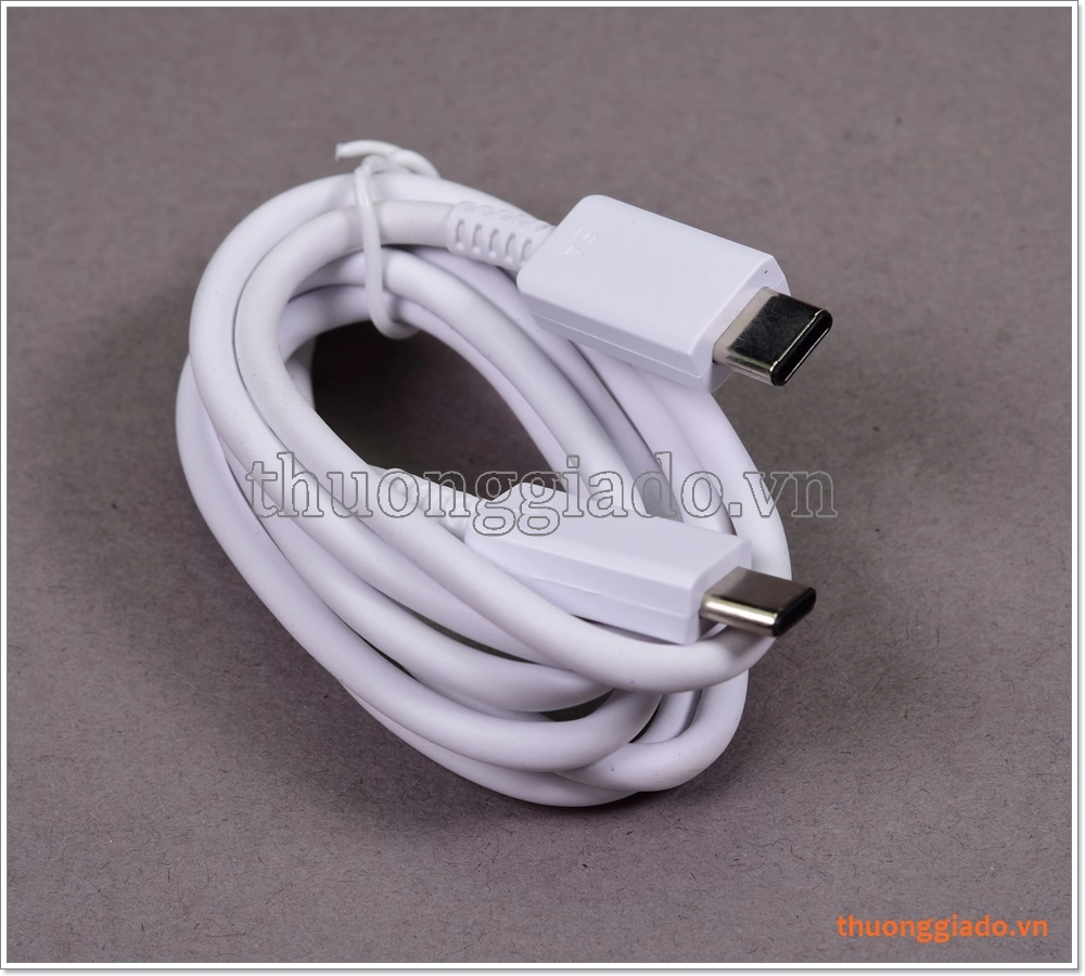Cáp sạc 2 đầu usb-c dùng cho củ sạc nhanh Samsung 45W (hỗ trợ dòng tối đa 5A) Cáp sạc 2 đầu usb-c dùng cho củ sạc nhanh Samsung 45W (hỗ trợ dòng tối đa 5A)