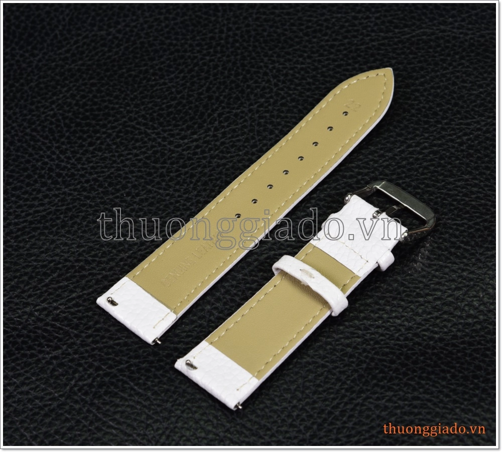 Dây đồng hồ smart watch 22mm, gear s3,, galaxy watch 46mm (da bò, bề mặt sần)