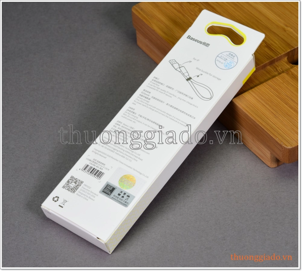 Cáp sạc usb lightning loại ngắn cho iPhone Xs, iPhone Xs Max, iPhone 8 Plus (hiệu Baseus)