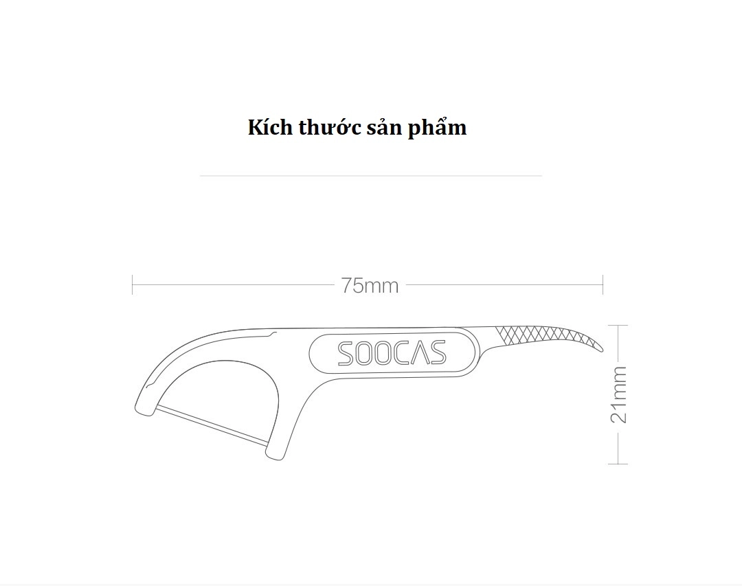 Tăm chỉ nha khoa Xiaomi SOOCAS (Một hộp 50 cái)