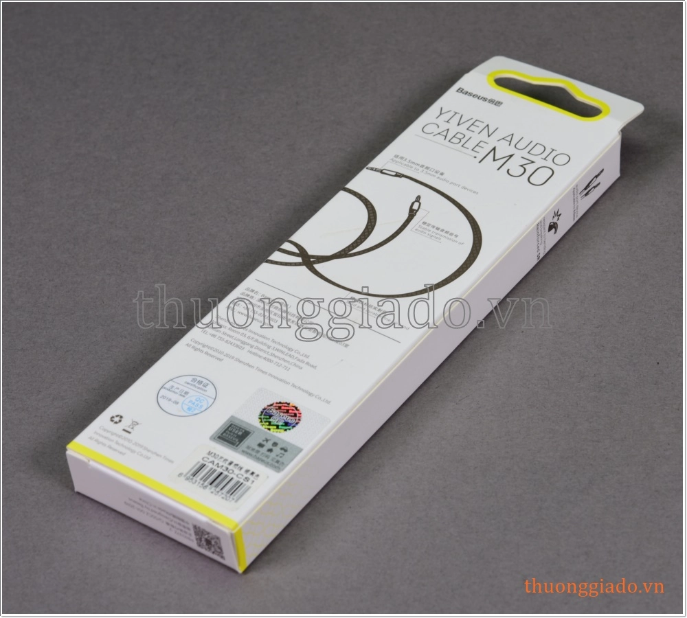 Dây cáp âm thanh 2 đầu 3.5mm male (Baseus YIVEN audio cable M30), dài 1.5 mét Dây cáp âm thanh 2 đầu 3.5mm male (Baseus YIVEN audio cable M30), dài 1.5 mét