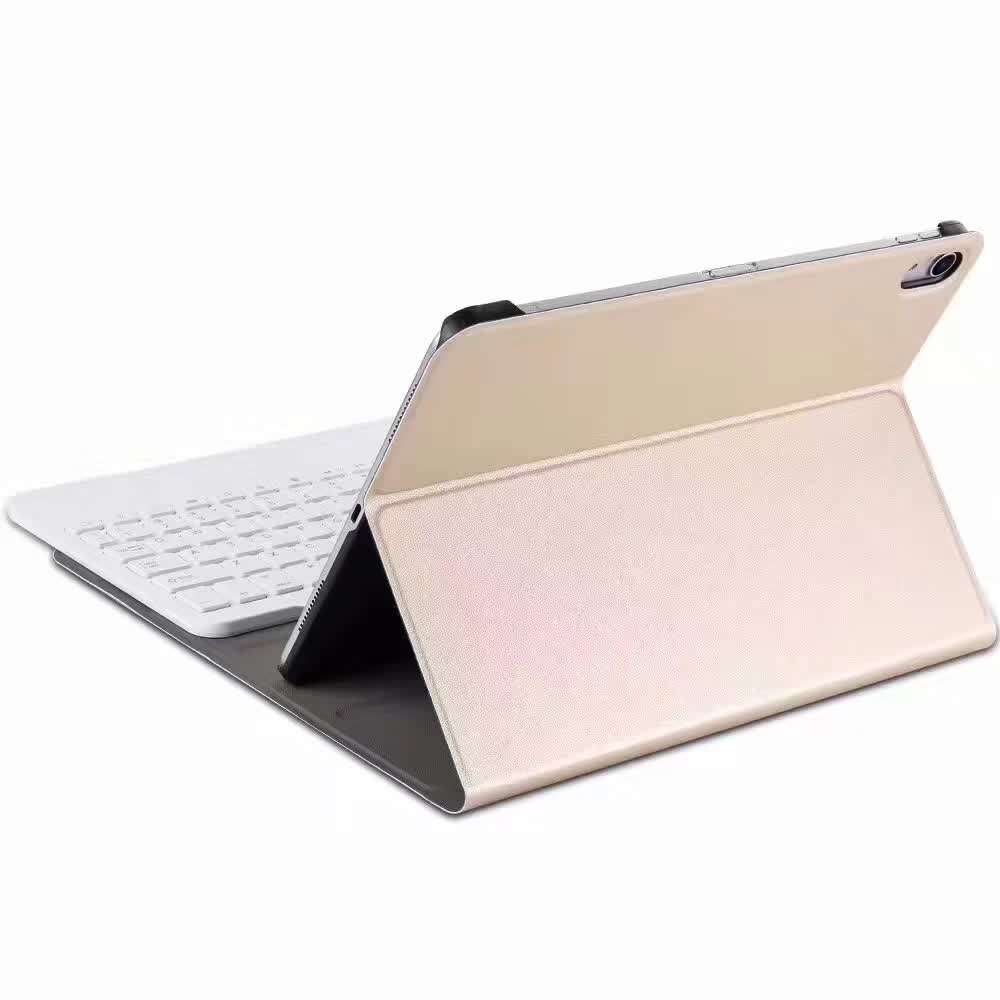 Bàn phím bluetooth iPad Pro 11 inch, kèm bao da, có ngăn đựng bút